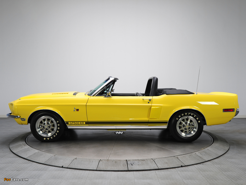 Photos of Shelby GT500 KR Convertible 1968 (1024 x 768)