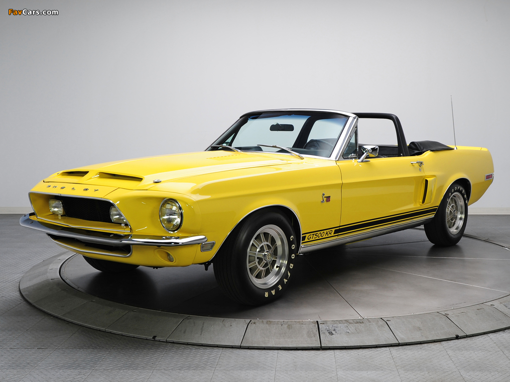 Pictures of Shelby GT500 KR Convertible 1968 (1024 x 768)