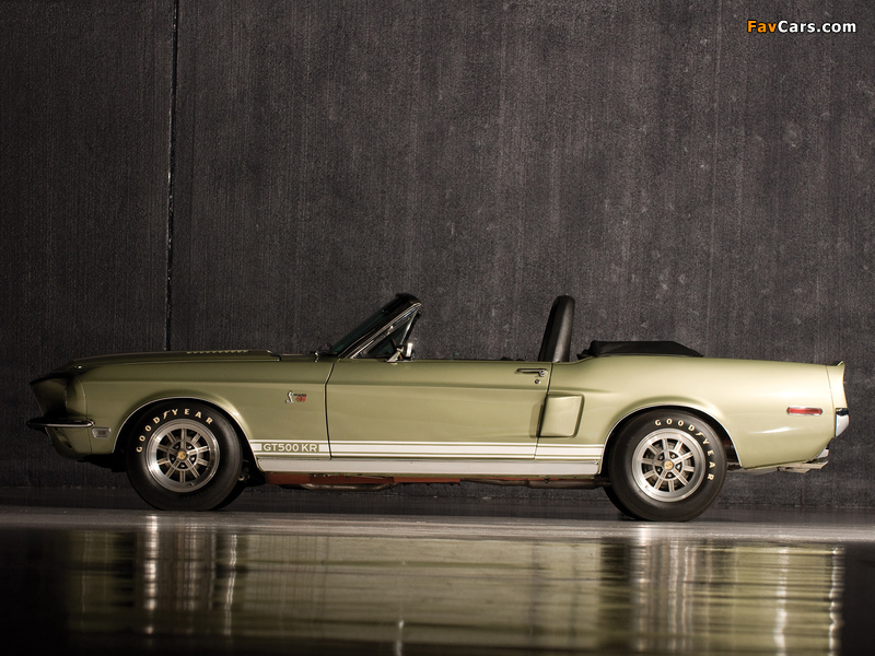 Shelby GT500 KR Convertible 1968 wallpapers (800 x 600)