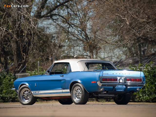 Shelby GT500 Convertible 1968 images (640 x 480)