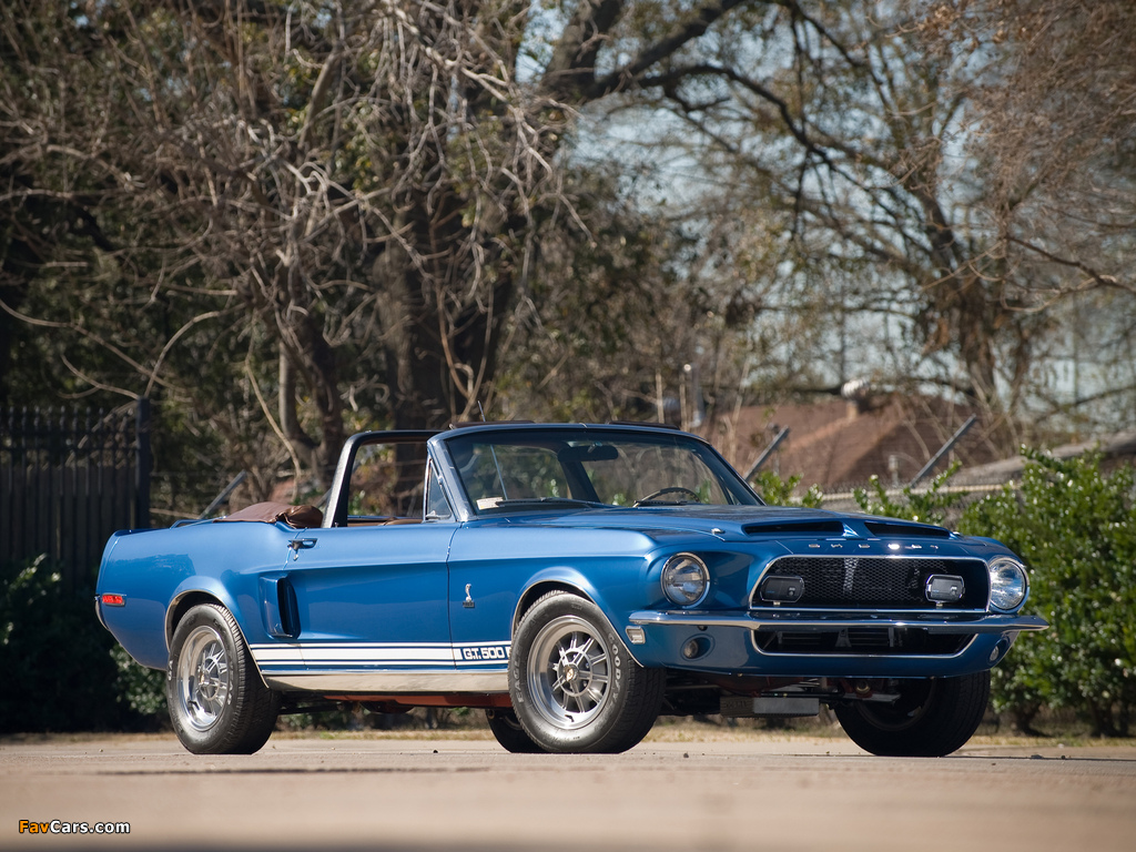 Shelby GT500 Convertible 1968 wallpapers (1024 x 768)