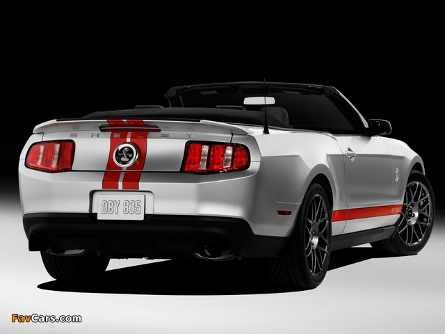 Shelby GT500 SVT Convertible 2010–11 pictures (640 x 480)