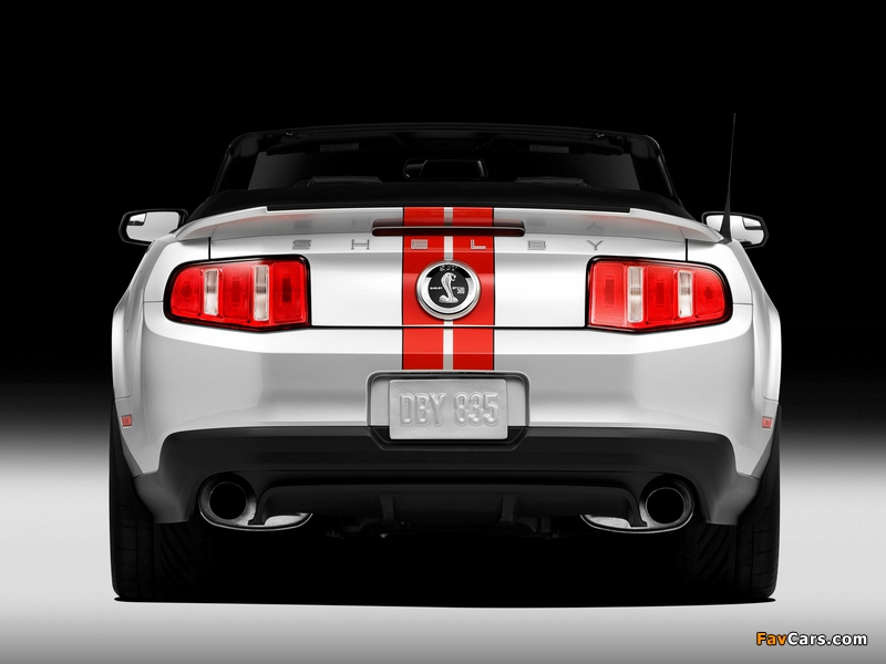 Shelby GT500 SVT Convertible 2010–11 wallpapers (800 x 600)