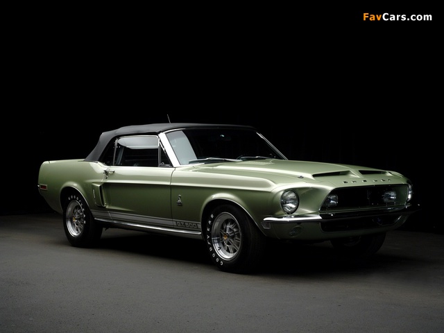 Shelby GT500 Convertible 1968 wallpapers (640 x 480)