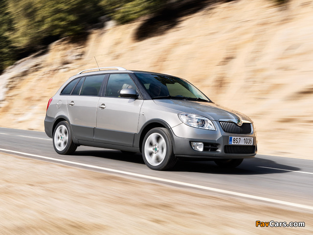 Images of Škoda Fabia Scout Combi (5J) 2009–10 (640 x 480)