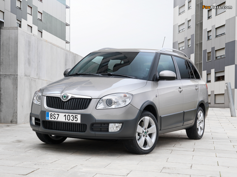 Images of Škoda Fabia Scout Combi (5J) 2009–10 (800 x 600)