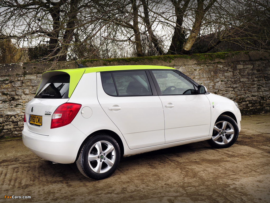 Pictures of Škoda Fabia GreenLine UK-spec (5J) 2010 (1024 x 768)