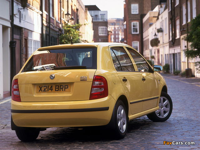 Škoda Fabia UK-spec (6Y) 1999–2005 wallpapers (640 x 480)