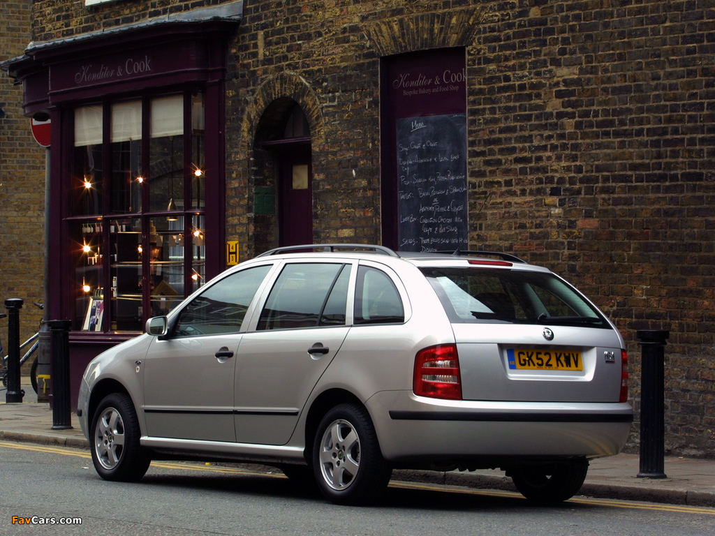 Škoda Fabia Combi UK-spec (6Y) 2000–05 pictures (1024 x 768)