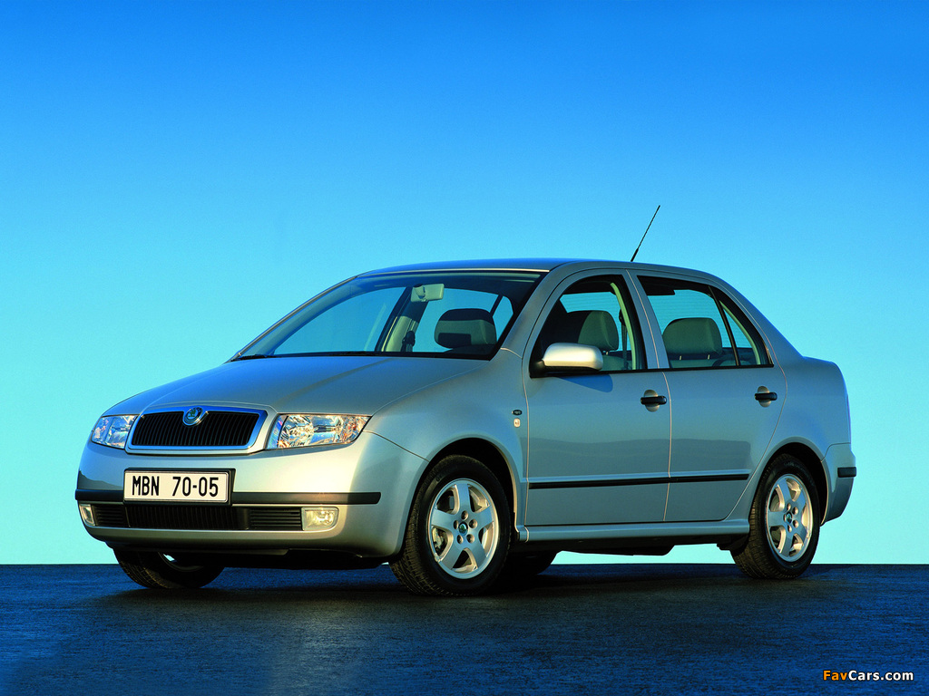 Škoda Fabia Sedan 2001–05 images (1024 x 768)