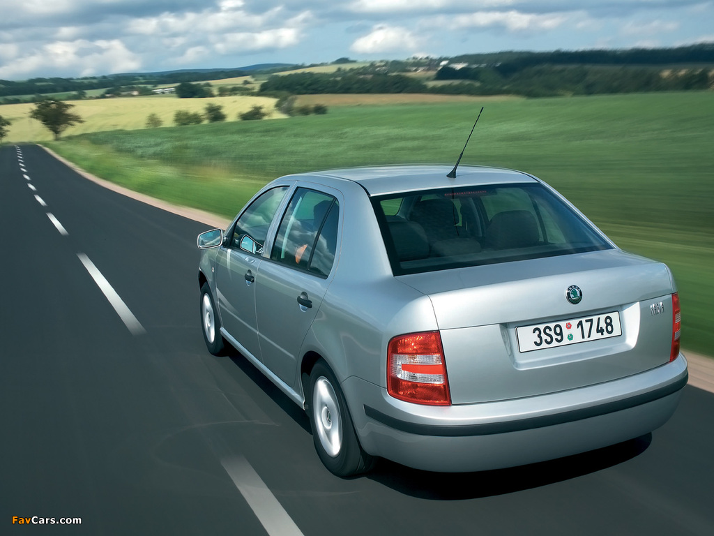 Škoda Fabia Sedan (6Y) 2001–05 images (1024 x 768)