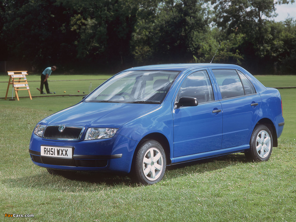 Škoda Fabia Sedan UK-spec (6Y) 2001–05 pictures (1024 x 768)