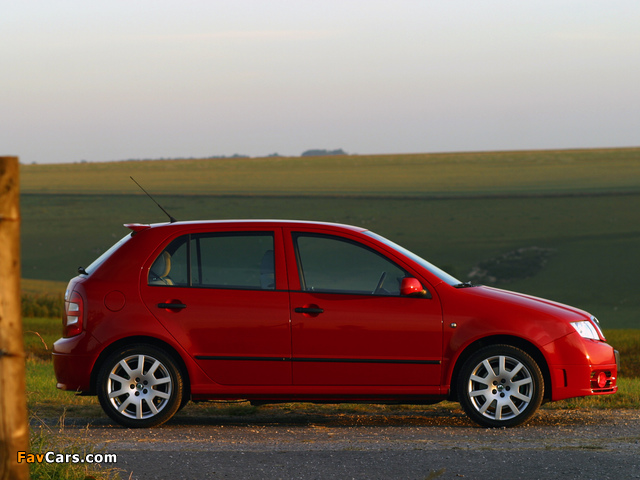 Škoda Fabia RS (6Y) 2003–05 wallpapers (640 x 480)
