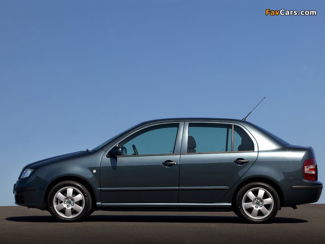 Škoda Fabia Sedan (6Y) 2005–07 wallpapers (640 x 480)