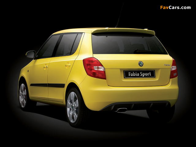 Škoda Fabia Sport (5J) 2007–10 images (640 x 480)