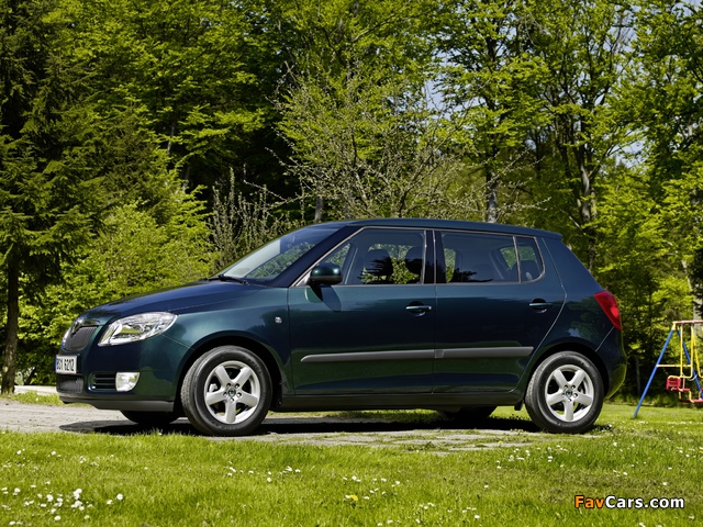 Škoda Fabia GreenLine (5J) 2008–10 wallpapers (640 x 480)