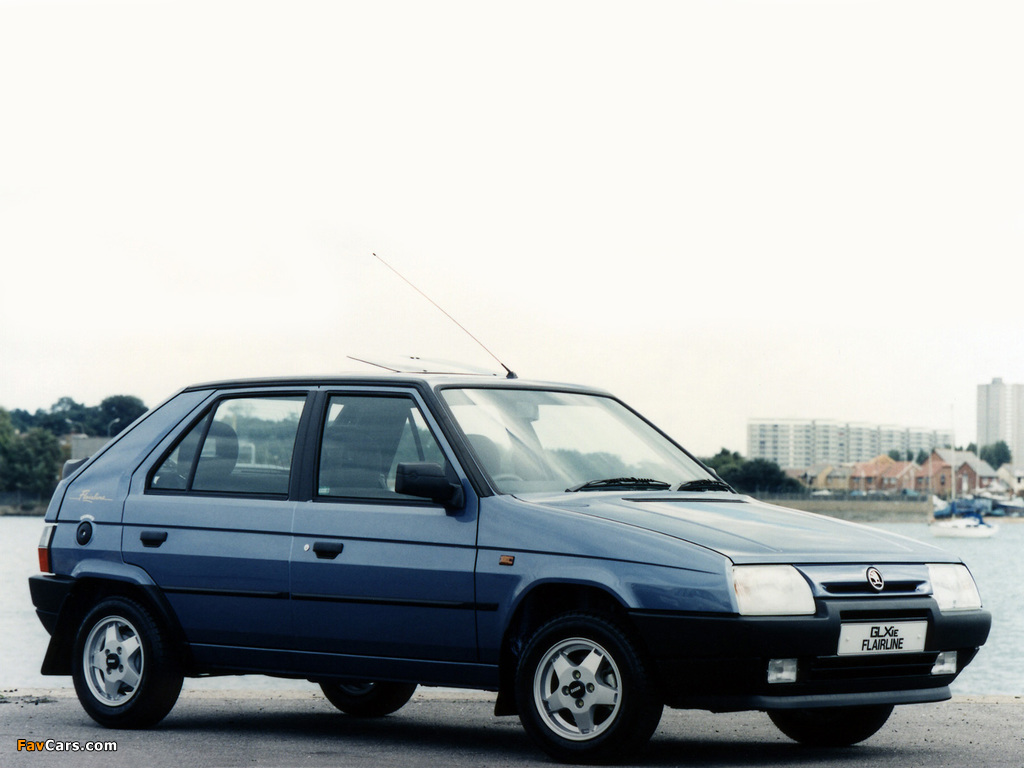 Škoda Favorit Flairline UK-spec (Type 781) 1992–93 wallpapers (1024 x 768)