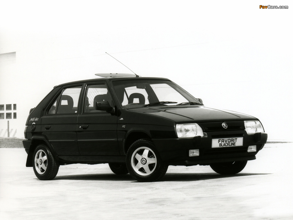Škoda Favorit Blackline UK-spec (Type 781) 1993–94 pictures (1024 x 768)