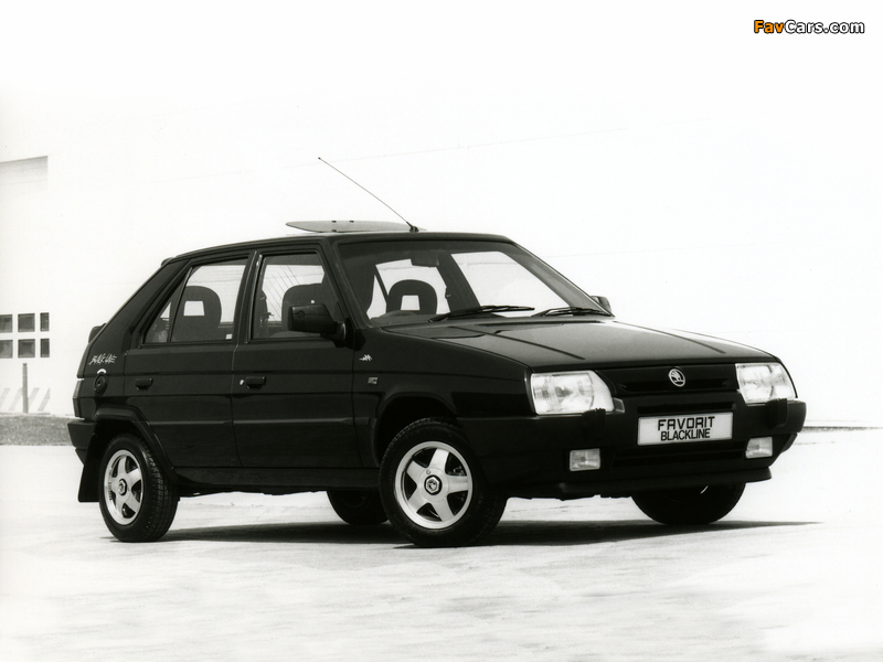 Škoda Favorit Blackline UK-spec (Type 781) 1993–94 pictures (800 x 600)