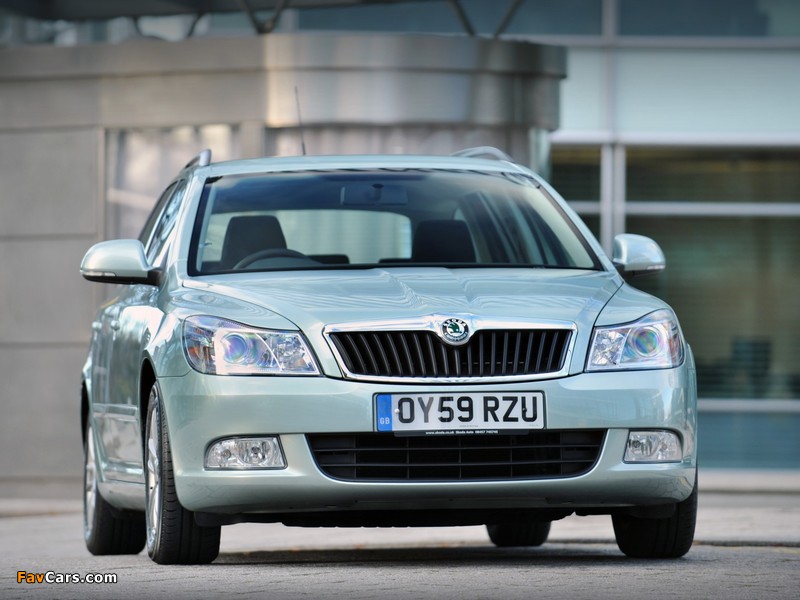 Images of Škoda Octavia GreenLine Combi UK-spec (1Z) 2009 (800 x 600)