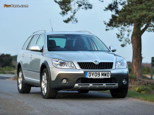 Pictures of Škoda Octavia Scout UK-spec (1Z) 2009–13 (640 x 480)