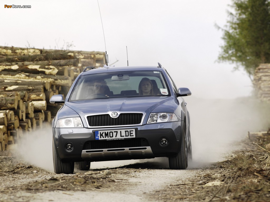 Škoda Octavia Scout UK-spec (1Z) 2007–08 images (1024 x 768)