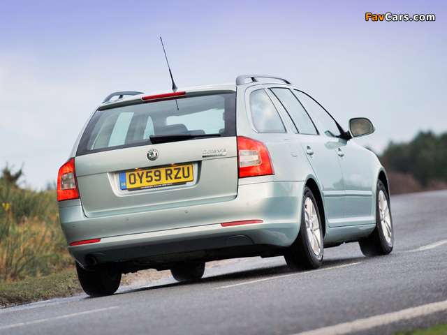 Škoda Octavia GreenLine Combi UK-spec (1Z) 2009 images (640 x 480)