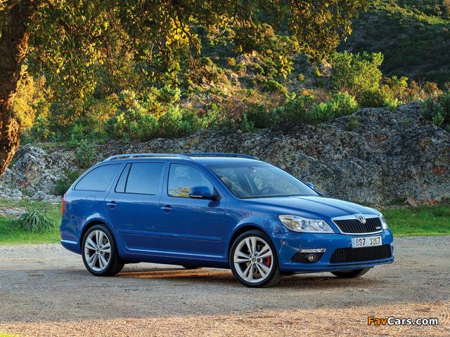 Škoda Octavia RS Combi (1Z) 2009–13 wallpapers (640 x 480)