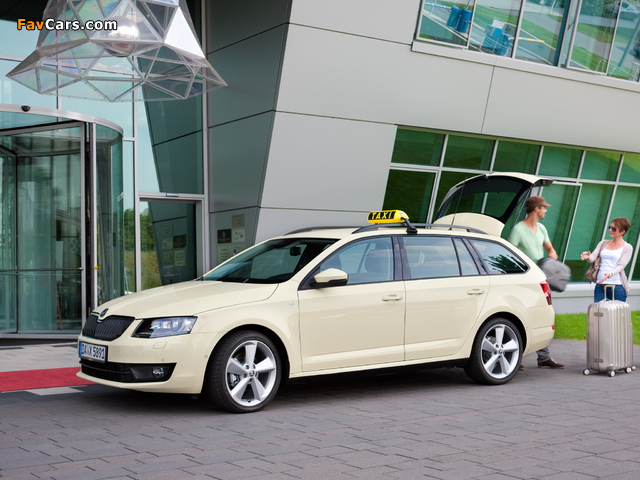 Škoda Octavia Combi Taxi (5E) 2013 wallpapers (640 x 480)