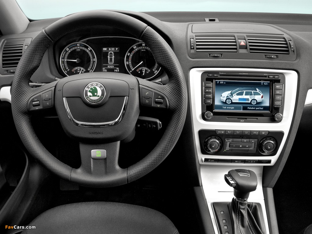 Škoda Octavia Green E Line Pre-production Test Car (1Z) 2012 wallpapers (1024 x 768)