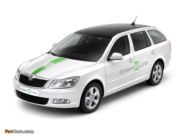 Škoda Octavia Green E Line Pre-production Test Car (1Z) 2012 wallpapers (640 x 480)