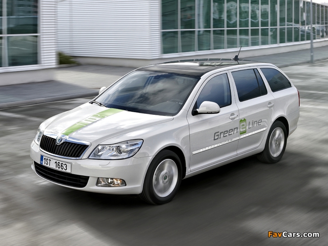 Škoda Octavia Green E Line Pre-production Test Car (1Z) 2012 wallpapers (640 x 480)