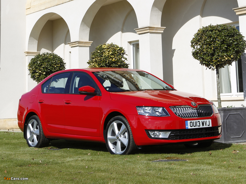 Škoda Octavia UK-spec (5E) 2013 wallpapers (1024 x 768)