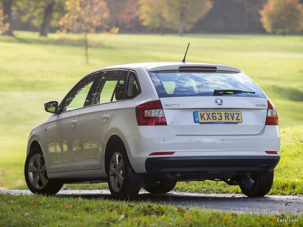 Škoda Rapid Spaceback UK-spec 2013 images (1024 x 768)