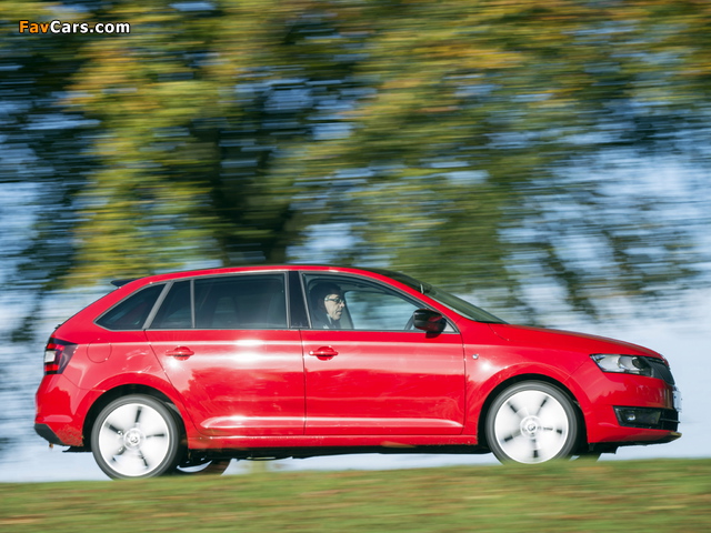 Škoda Rapid Spaceback UK-spec 2013 photos (640 x 480)