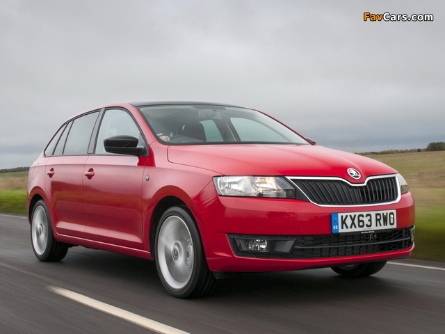 Škoda Rapid Spaceback UK-spec 2013 wallpapers (640 x 480)