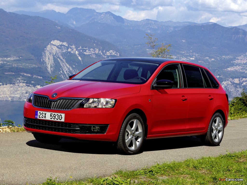 Škoda Rapid Spaceback 2013 wallpapers (1024 x 768)