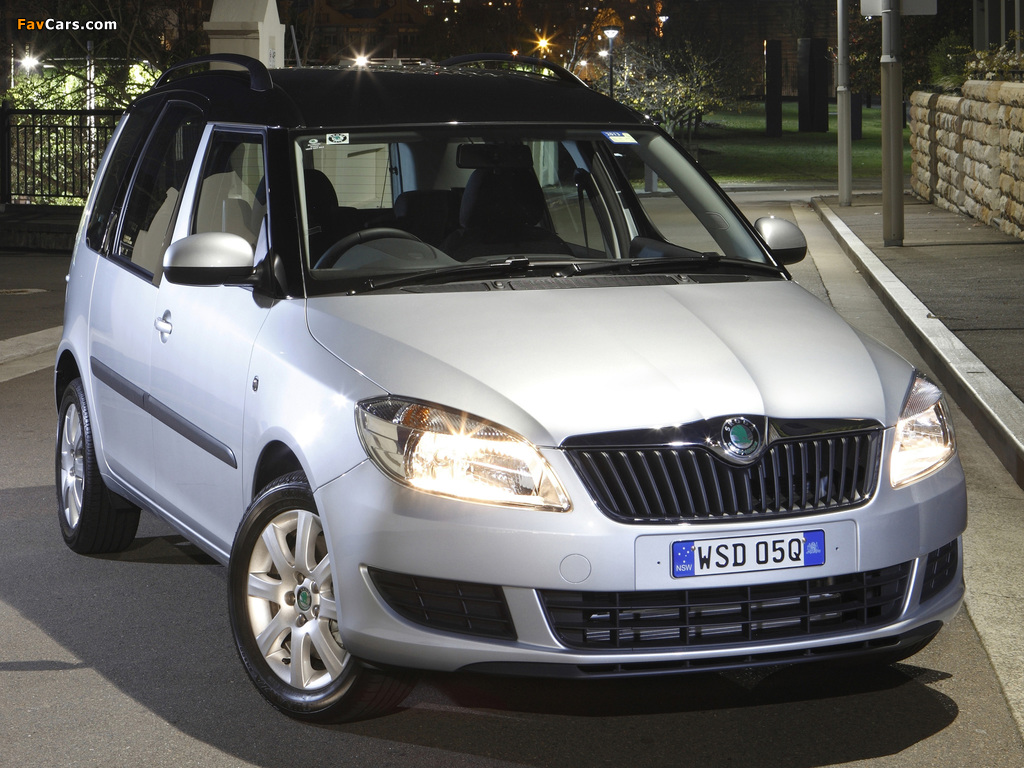 Škoda Roomster AU-spec 2010 pictures (1024 x 768)