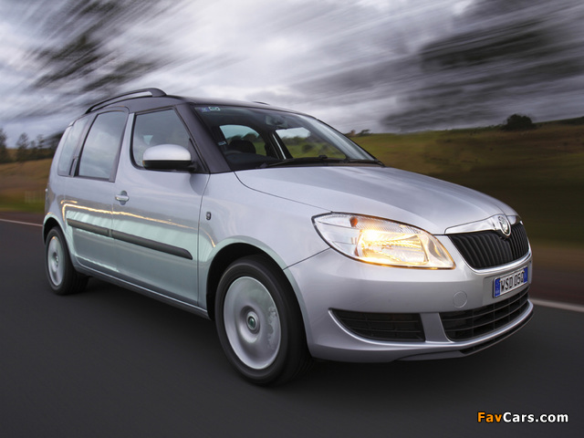 Škoda Roomster AU-spec 2010 wallpapers (640 x 480)