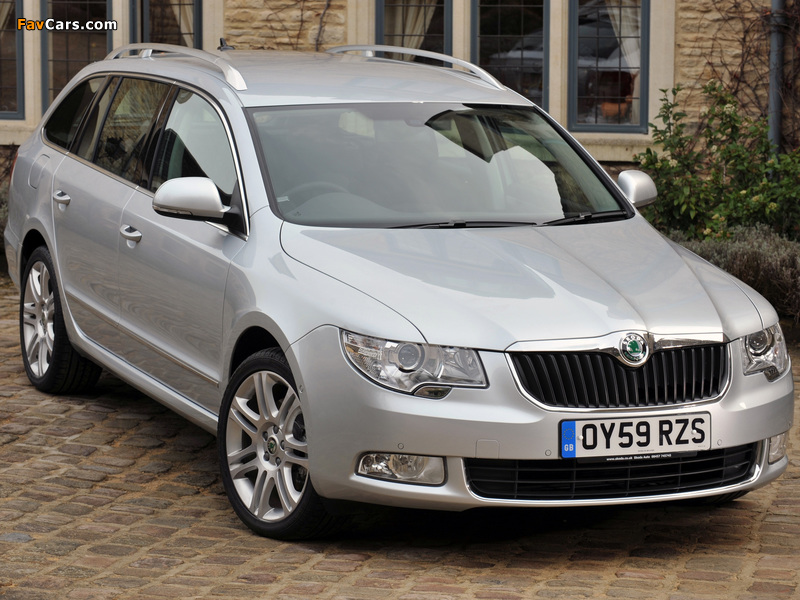 Images of Škoda Superb Combi UK-spec 2009–13 (800 x 600)