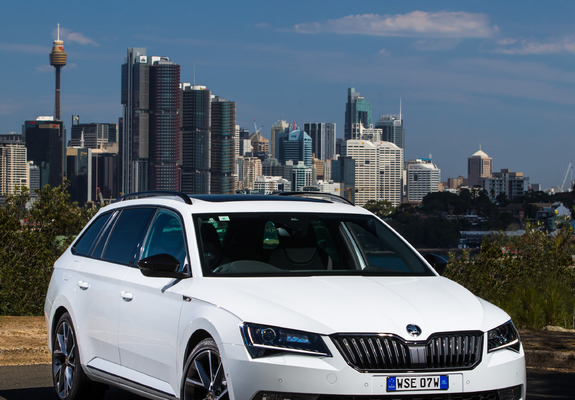 Pictures of Škoda Superb Wagon 4×4 SportLine AU-spec 2017