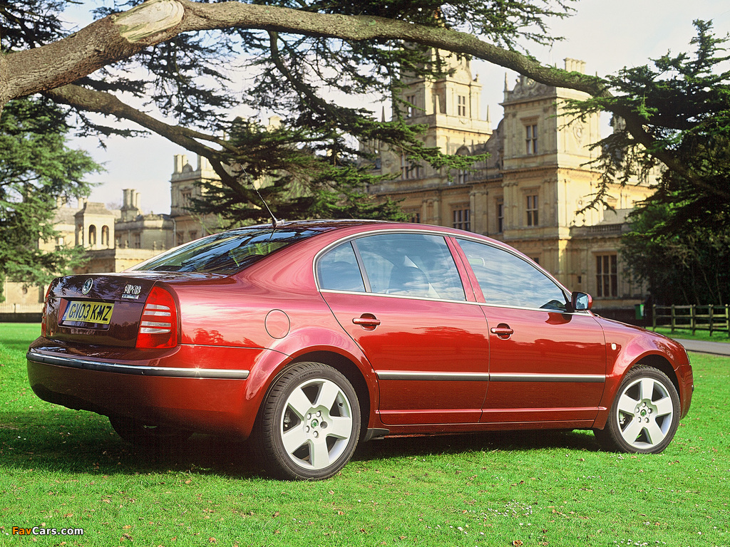 Škoda Superb UK-spec 2001–06 wallpapers (1024 x 768)