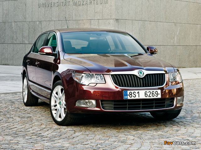 Škoda Superb 2008–13 photos (640 x 480)