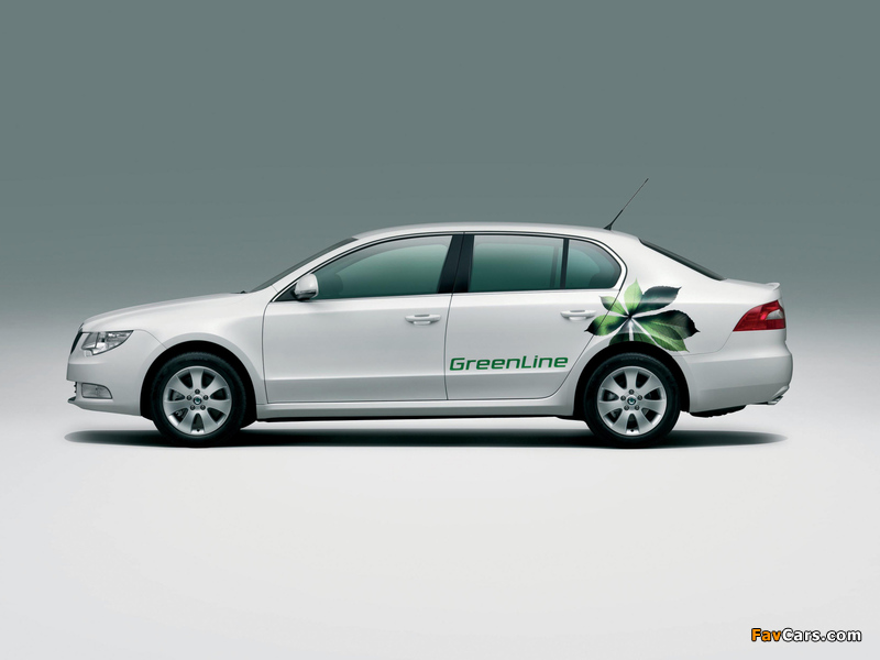 Škoda Superb GreenLine 2009–13 photos (800 x 600)