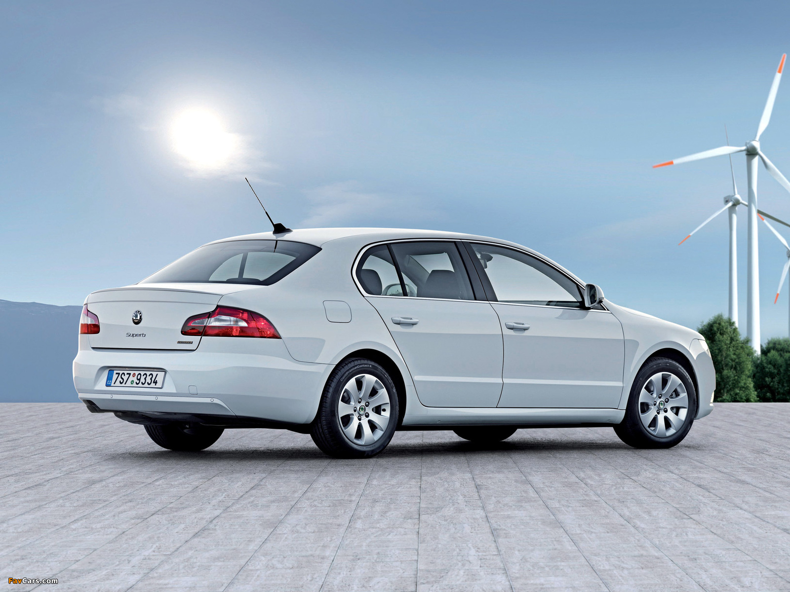 Škoda Superb GreenLine 2009–13 wallpapers (1600 x 1200)