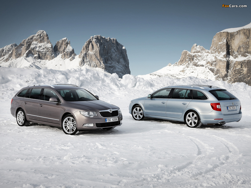 Škoda Superb Combi 4x4 2010–13 wallpapers (1024 x 768)