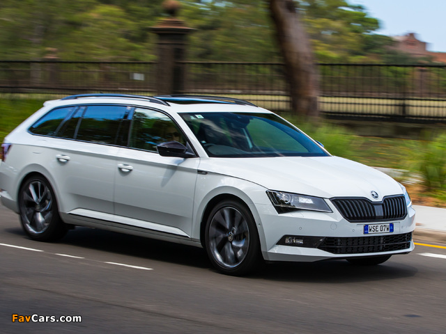 Škoda Superb Wagon 4×4 SportLine AU-spec 2017 photos (640 x 480)