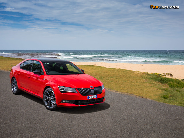 Škoda Superb 4×4 SportLine AU-spec 2017 photos (640 x 480)