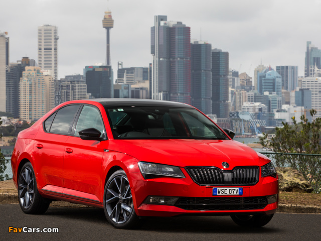 Škoda Superb 4×4 SportLine AU-spec 2017 pictures (640 x 480)