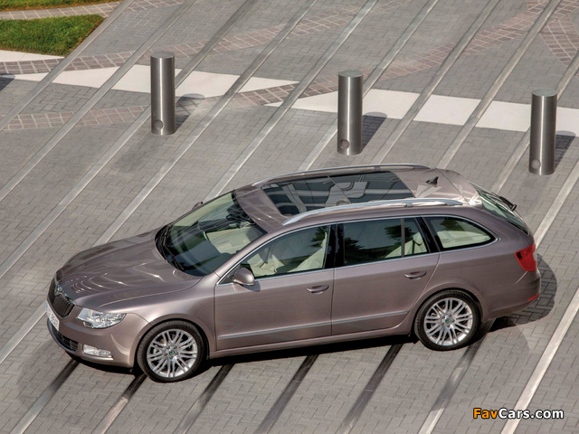 Škoda Superb Combi 2009 wallpapers (640 x 480)